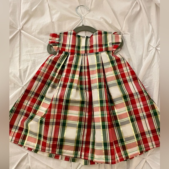 Red, Green and Gold Plaid Holiday Dress - Picture 2 of 3